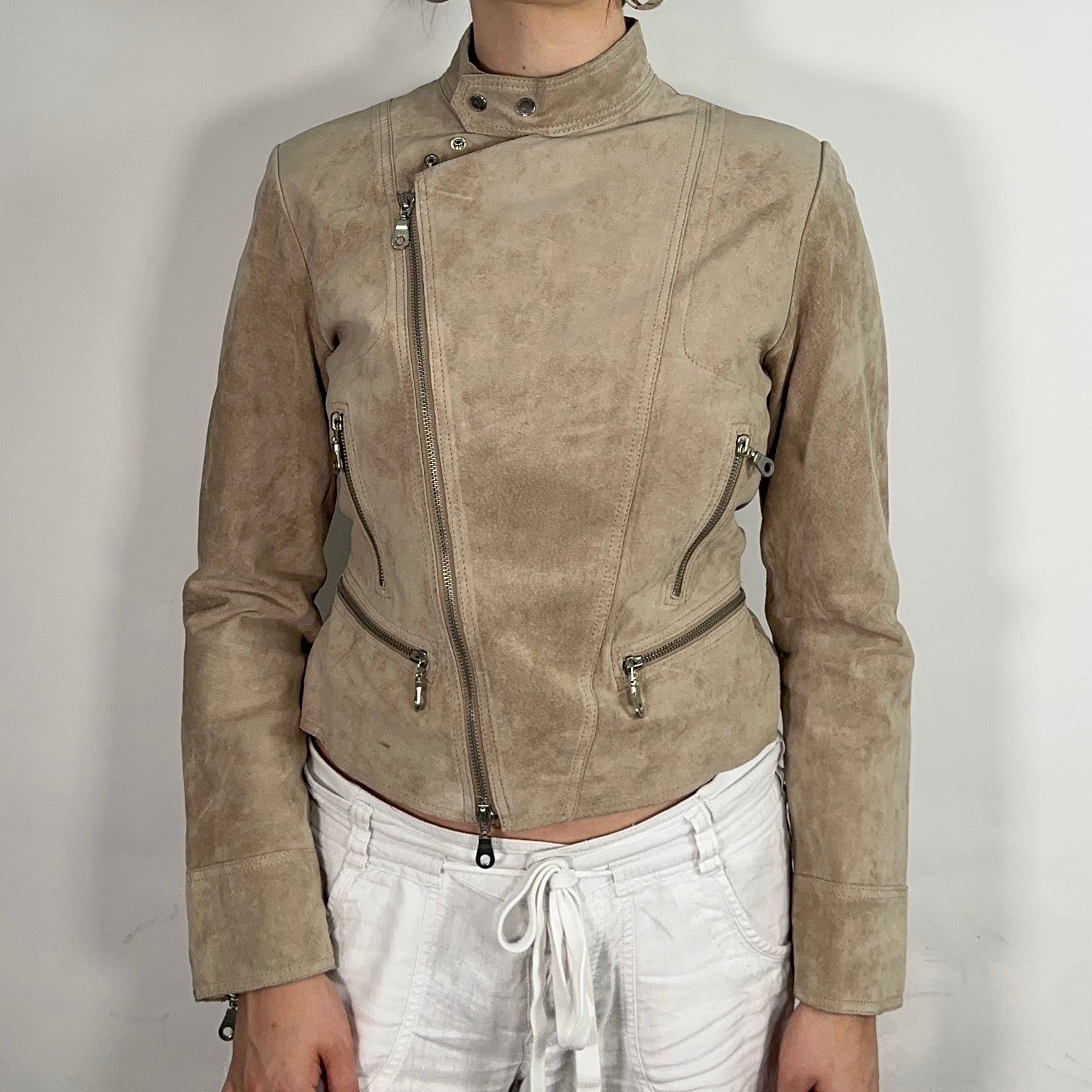 Beige Suede Jacket (XS)