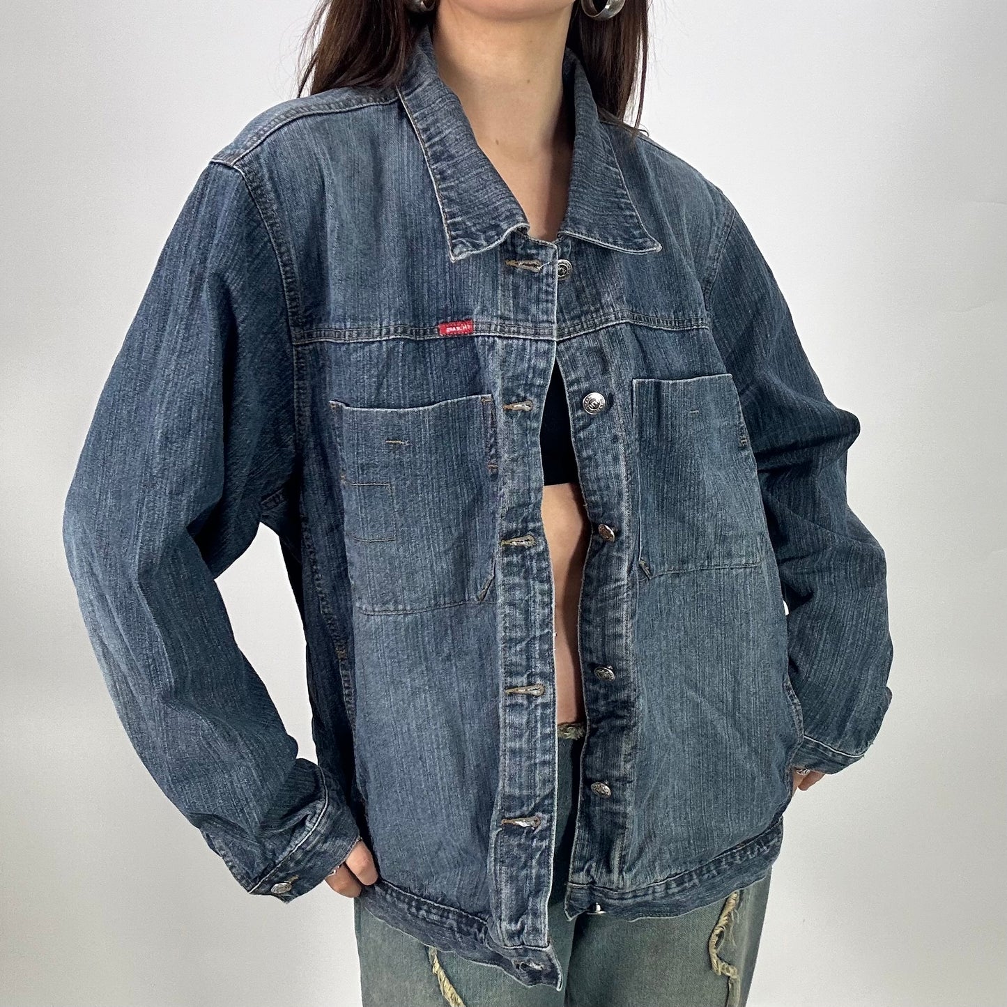 Y2K Blue N.H Jeans Denim Jacket (XL)