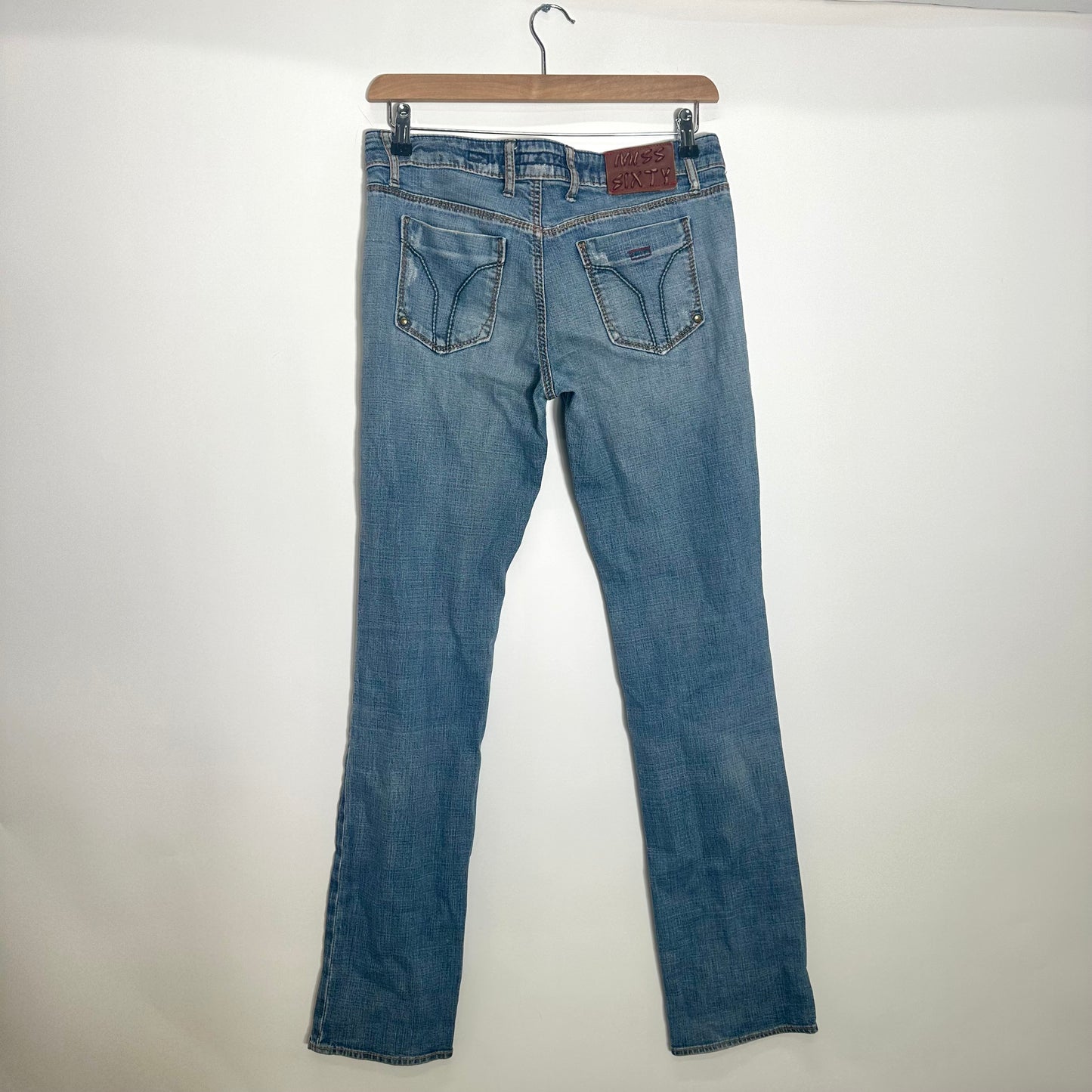 Y2K Miss Sixty Blue Denim Jeans Straight Leg (M)