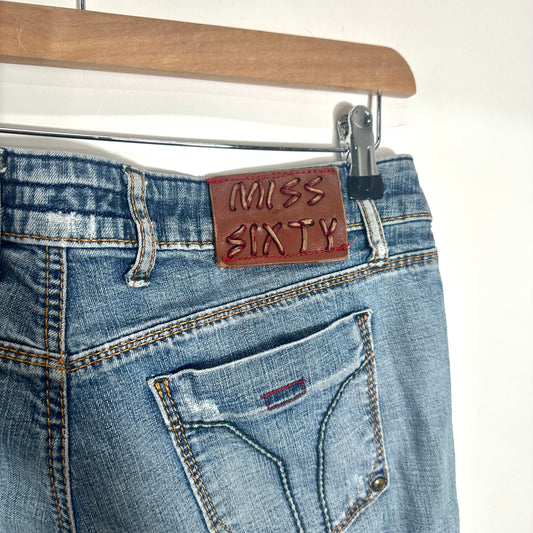 Y2K Miss Sixty Blue Denim Jeans Straight Leg (M)