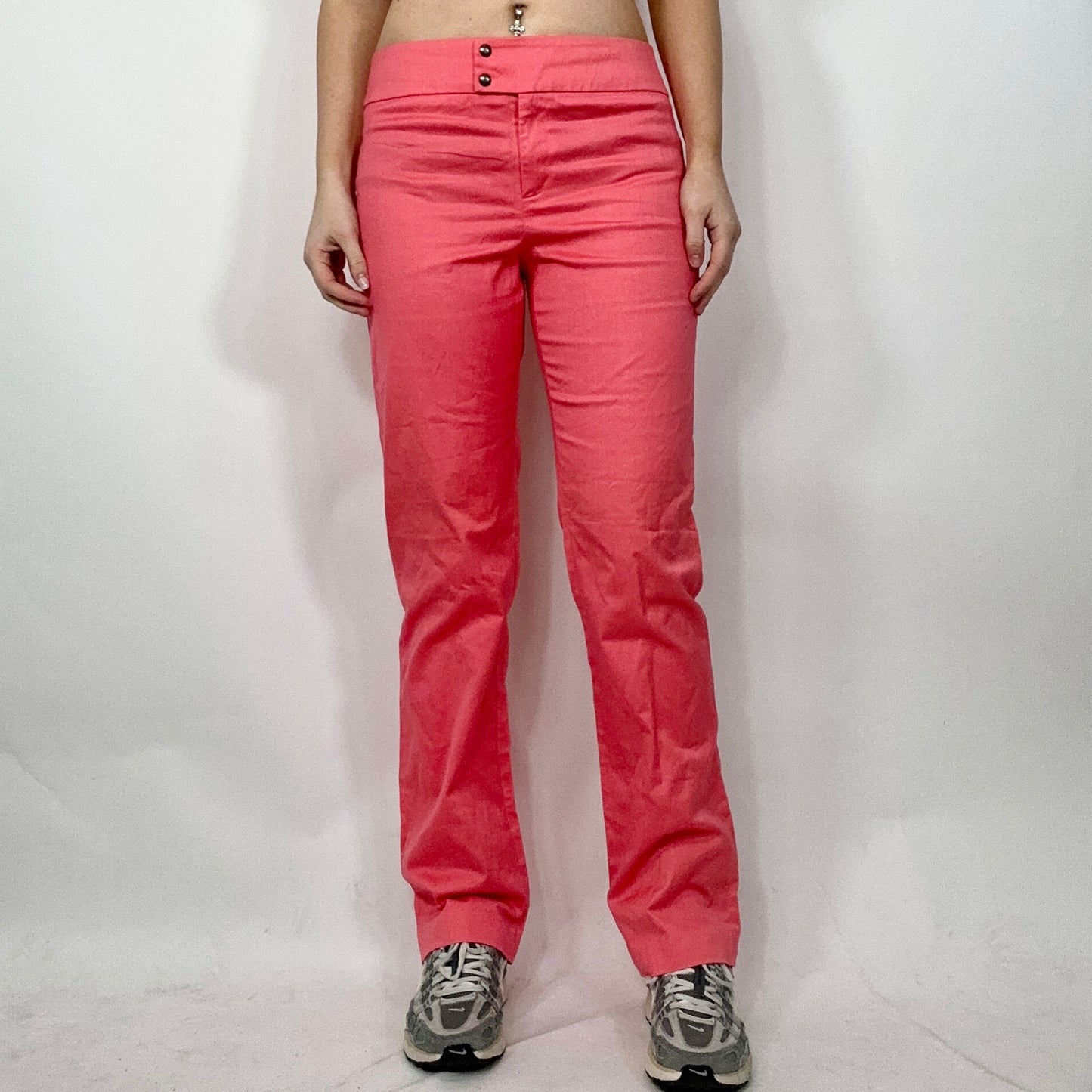 Y2K Pink Essence Straight Leg Trousers (W30)