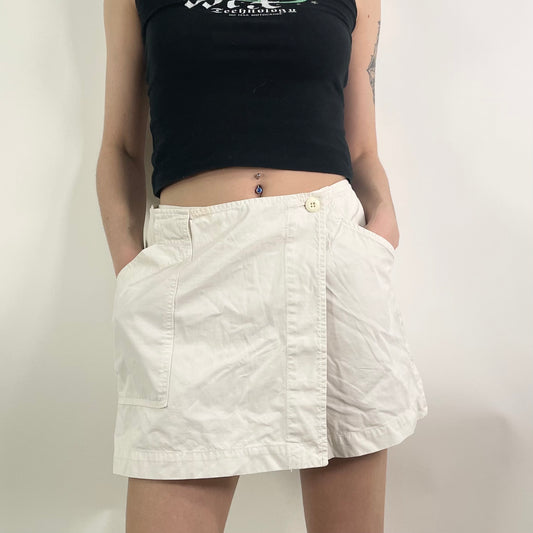 Y2KWhite Wrap Skort (S-M)