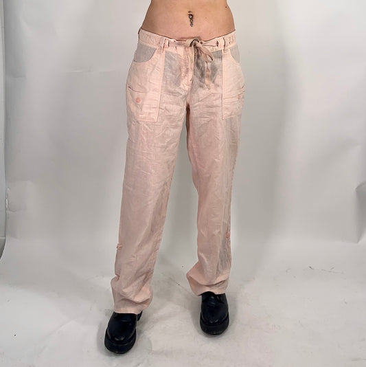 Pink Linen Trousers (W34)