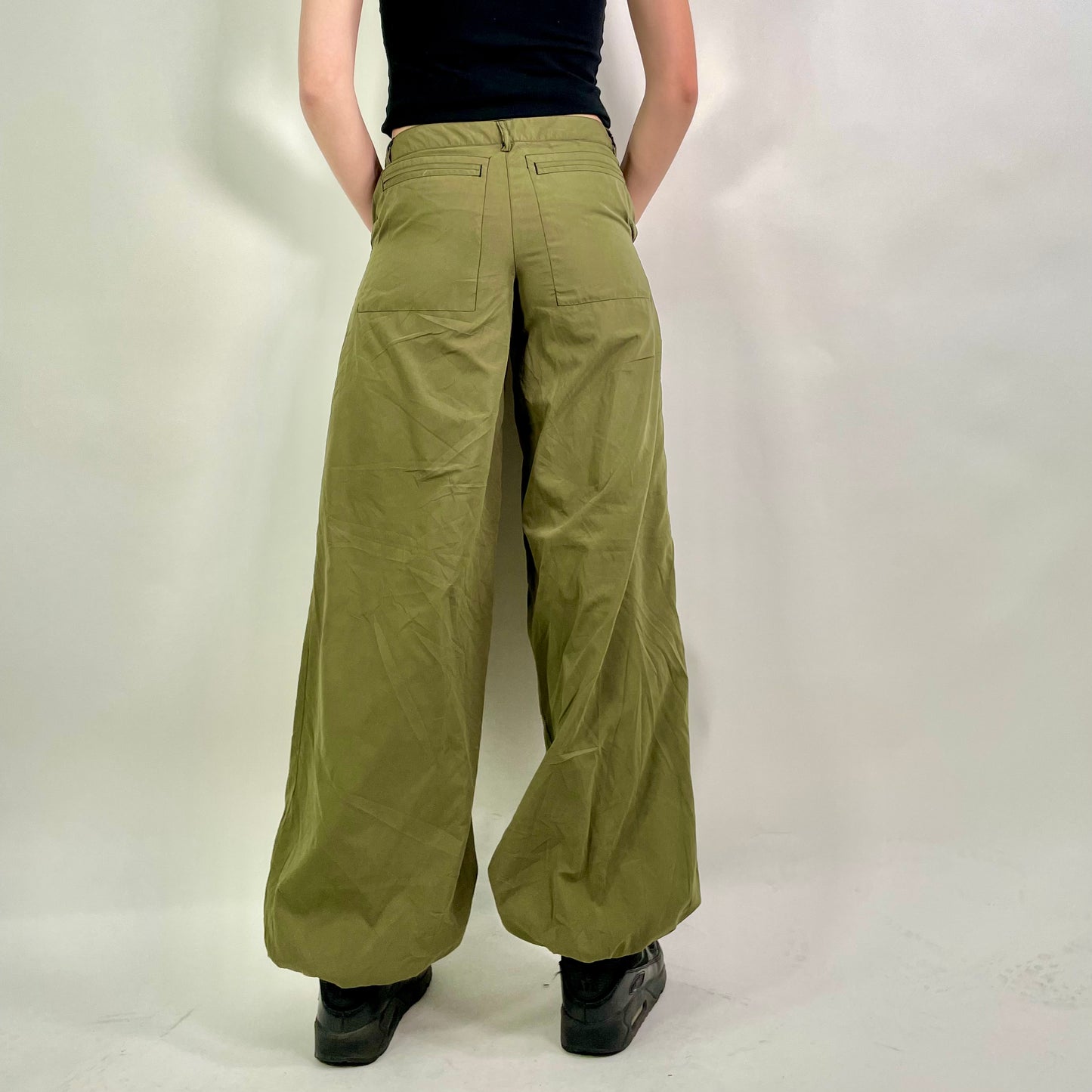 Y2K  Green Cargo Trousers (W32)