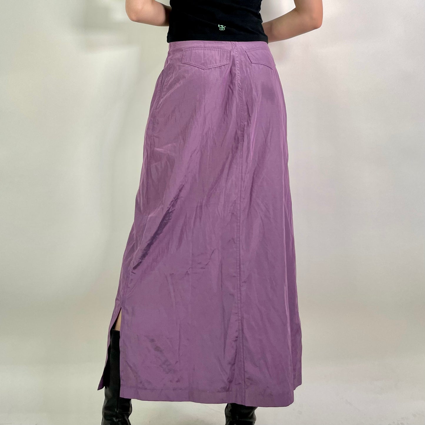 Y2K  Purple Maxi Skirt (W26)