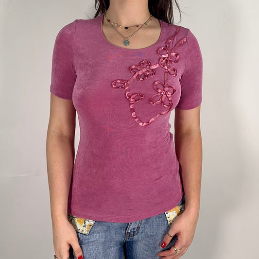 Pink Ribbon Detailed Top (L)