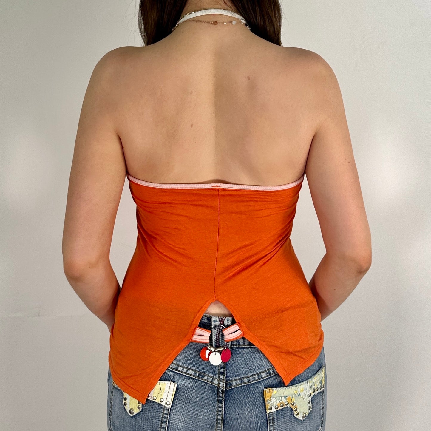 Orange Detailed Top (S)