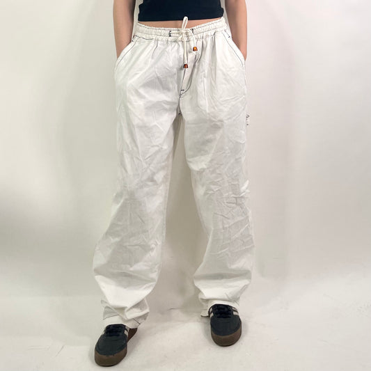 Y2KWhite Cargo Trousers (W40)