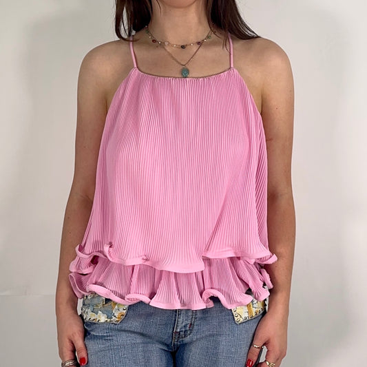 Pink Ruffled Top (M)