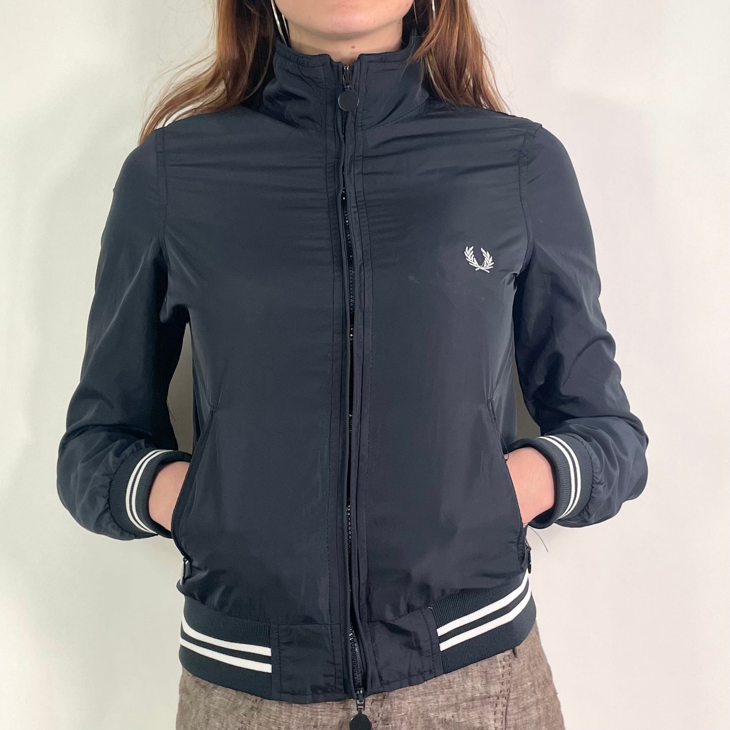 Y2KNavy Fred Perry Track Jacket (XS)